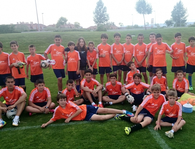 Alumnos tras el entrenamiento